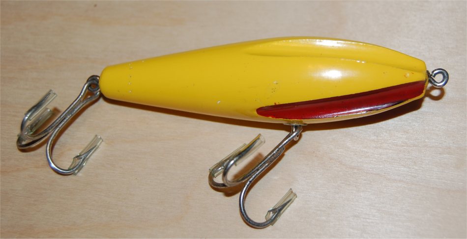 Hastings Sporting Goods - Wilson's Fluted Wobbler (yellow) - Click Image to Close